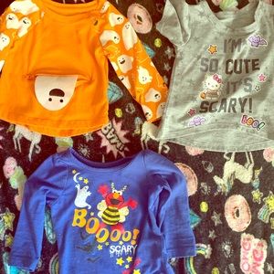 Girls e piece lot two long sleeve one short sleeve